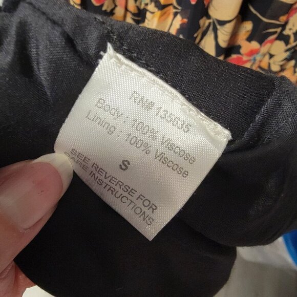 Love Sam Dark Wonder Bohemian Floral Maxi Dress Size Small - Picture 15 of 15